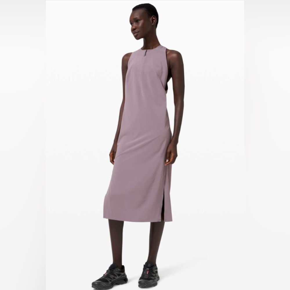 ⭐️2 for 75⭐️Lululemon Athletica Pink Sheath Midi Dress with Slit
